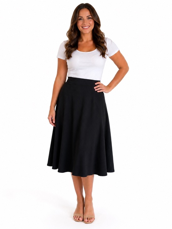 Ralph Lauren Dresses & Skirts - NWT Ralph Lauren Black A-Line Midi Skirt
